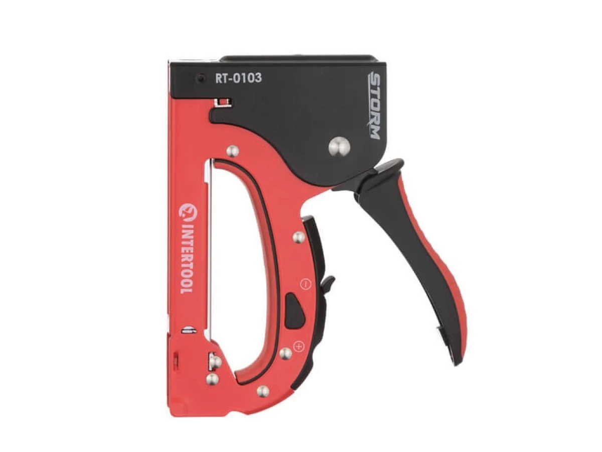 Степлер будівельний під скобу 11.3*0.70*4-14 мм INTERTOOL RT-0103 