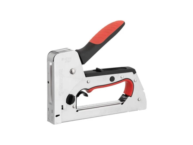 Степлер строительный 3 в 1, функцияTrigger Mode, под скобу 11.3*0.7*6-14 мм, гвоздь 14мм, шпилька 14мм STORM INTERTOOL RT-0105 