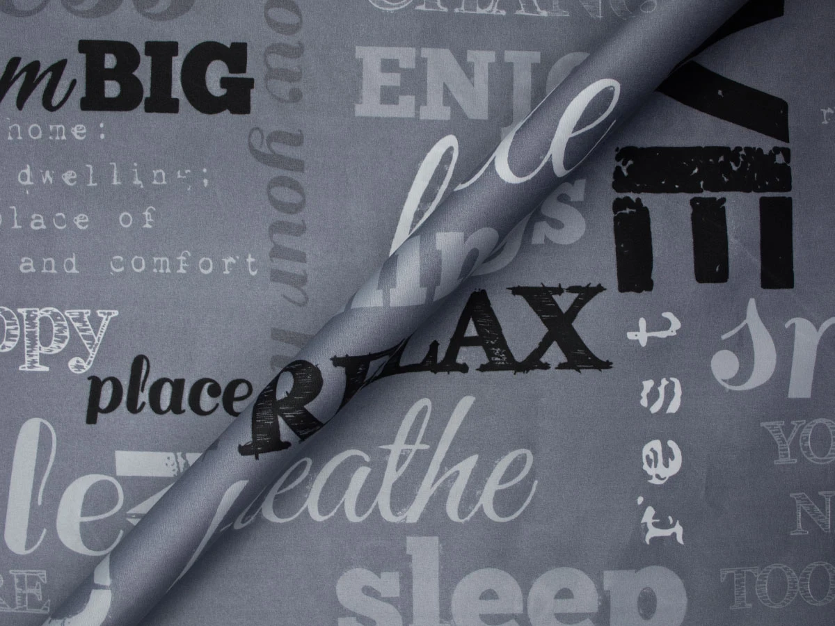 Бязь принт темна 