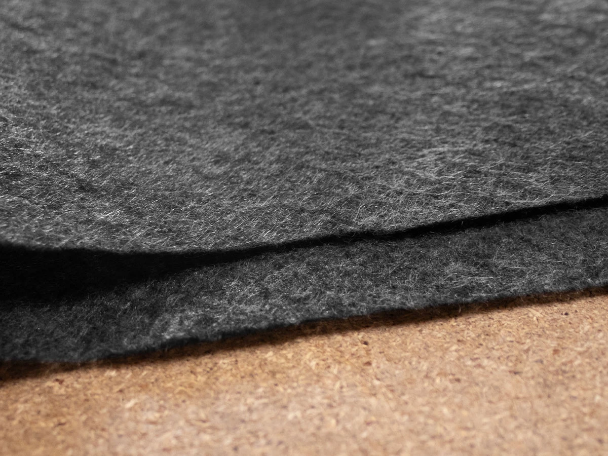 Войлок тонкий чорний 