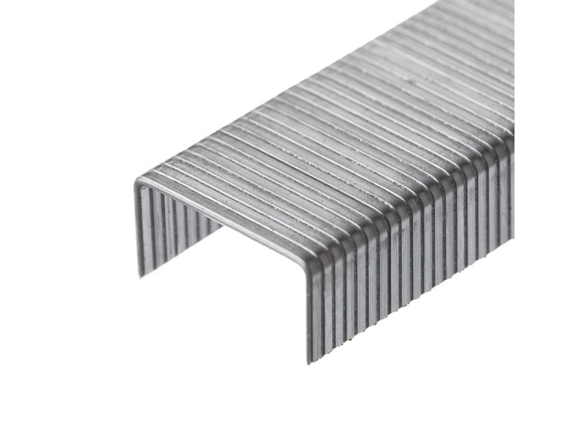 Скоба 6 мм, уп. 1000 шт., ширина 11.3 мм, переріз 0.70 мм (під пістолет RT-0201) INTERTOOL RT-0106 