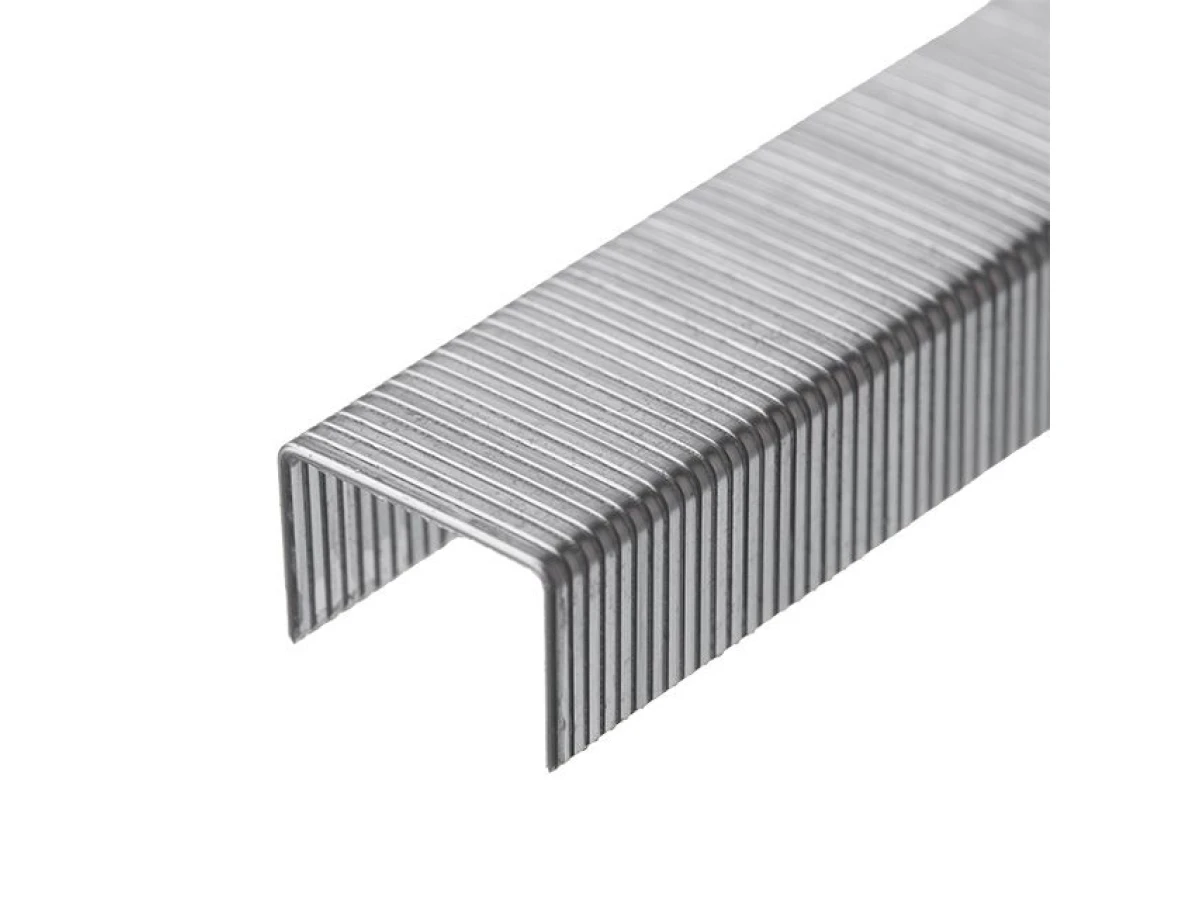 Скоба гартована 8 мм, уп. 1000 шт., ширина 11.3 мм, переріз 0.70 мм (під пістолет RT-0201) INTERTOOL RT-0128 