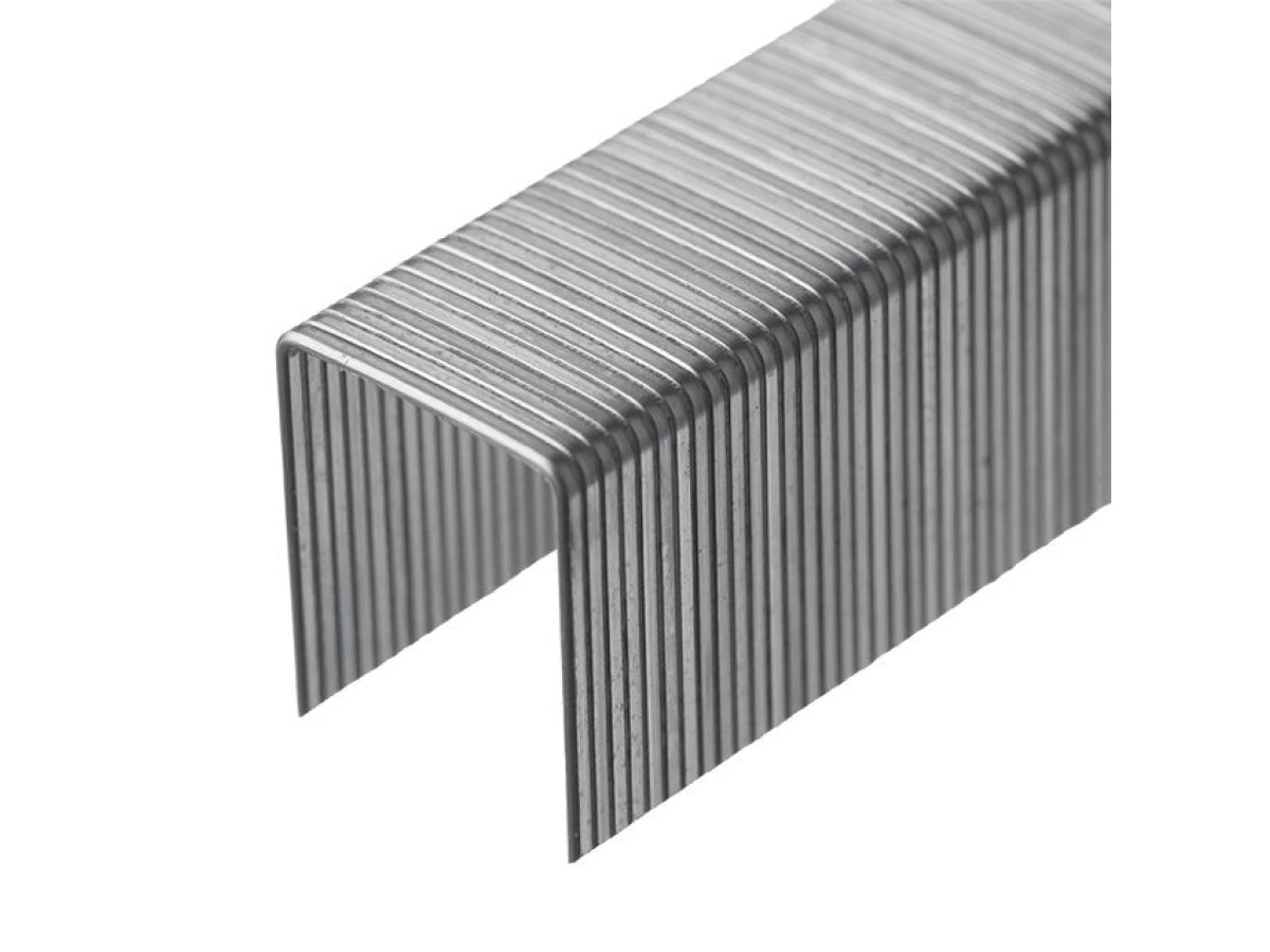 Скоба гартована 14 мм, уп. 1000 шт., ширина 11.3 мм, переріз 0.70 мм (під пістолет RT-0201) INTERTOOL RT-0134 