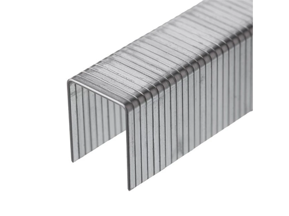 Скоба гартована 14 мм, уп. 1000 шт., ширина 11.3 мм, переріз 1.20 мм (під пістолети RT-0120, RT-0202) INTERTOOL RT-0154 