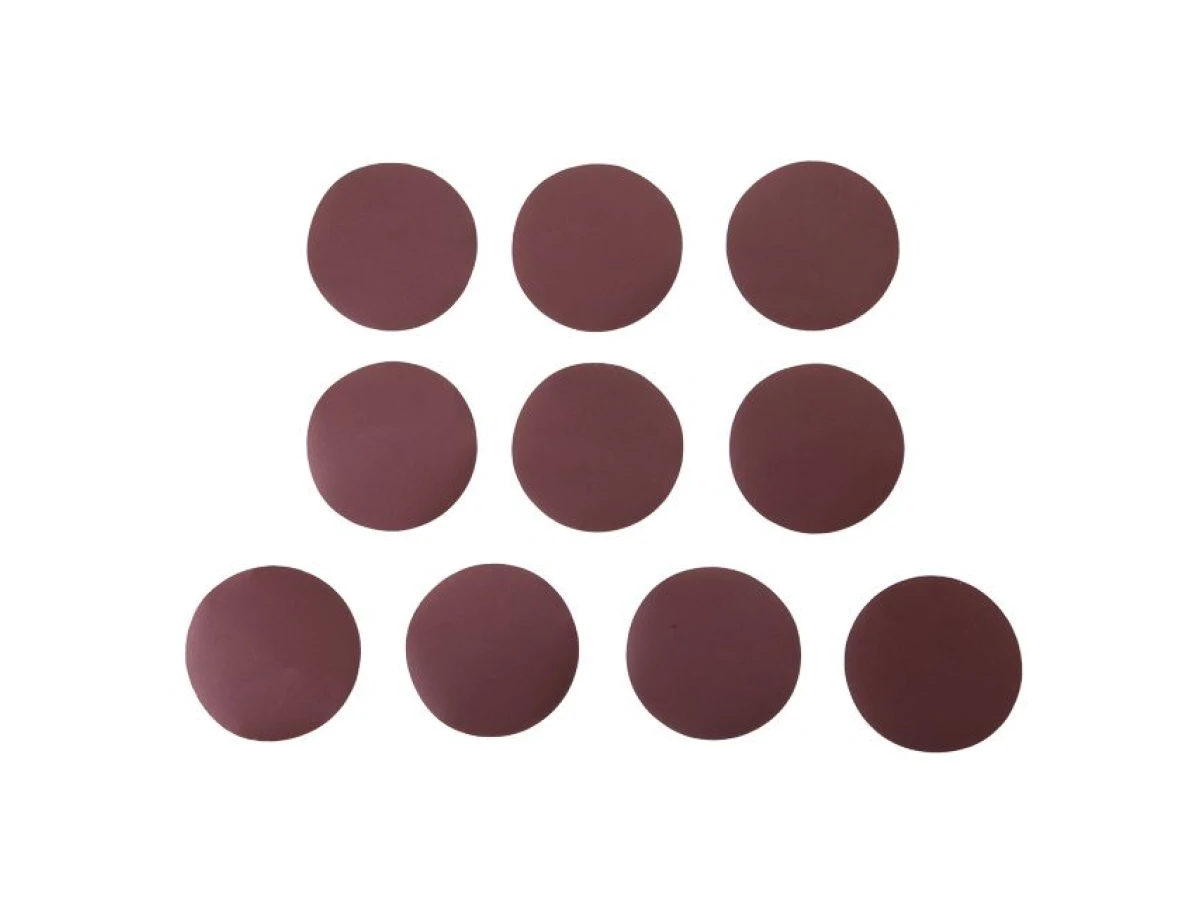 Круг наждачний самоклеючий 125 мм, папір клас С, щільність 120 г/м2, К320, уп. 10 од. INTERTOOL BT-0532 