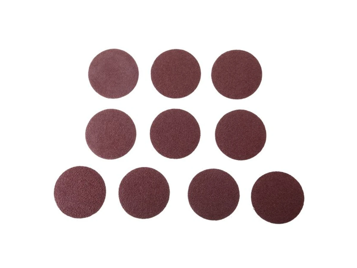 Круг наждачный самоклеющийся, бумага класс E, плотность 220 г/м2, 125 мм, К36, уп. 10ед. INTERTOOL BT-0552 