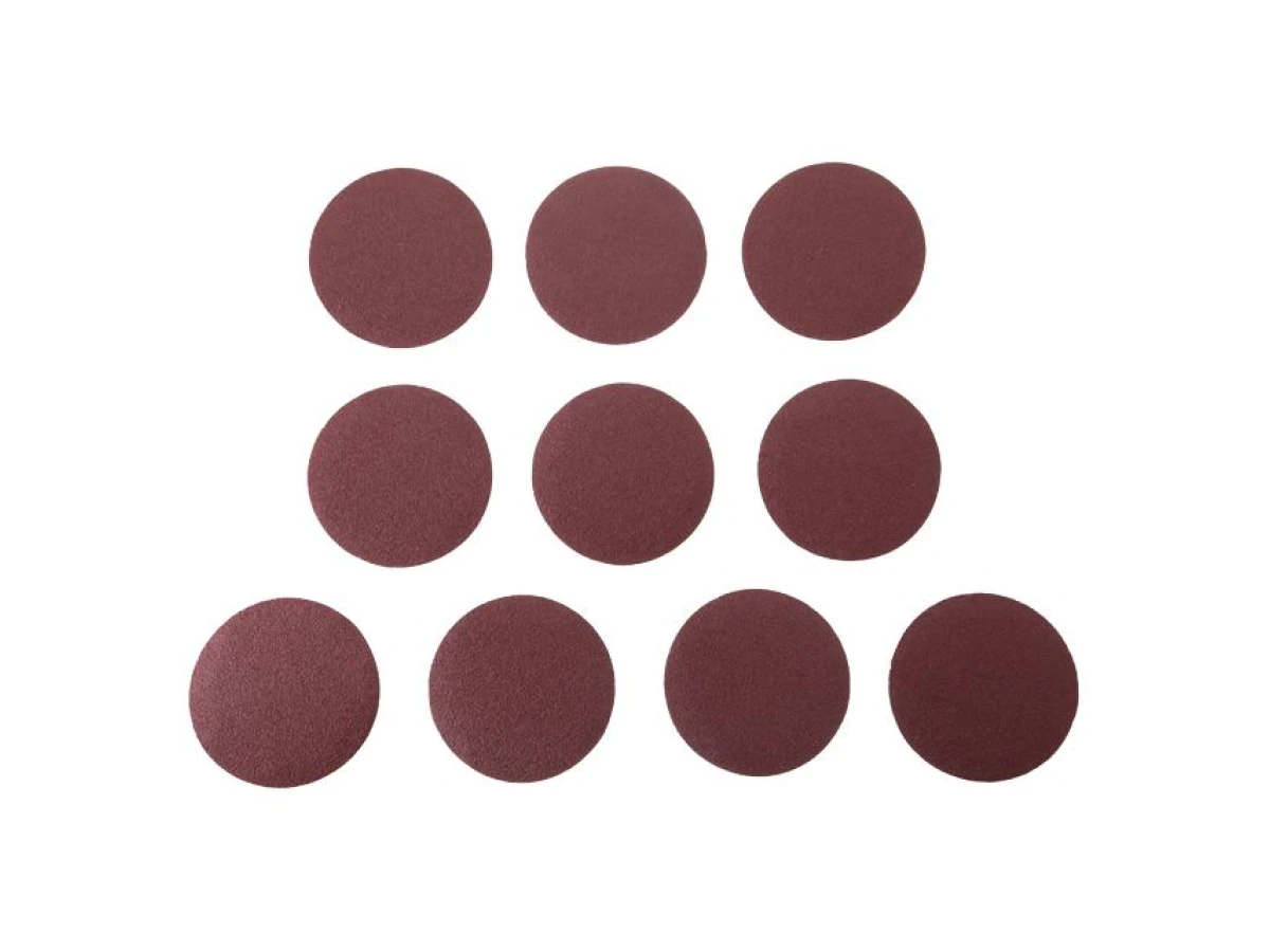 Круг наждачный самоклеющийся 125 мм, бумага класс E, плотность 220 г/м2, К60, уп. 10ед. INTERTOOL BT-0556 