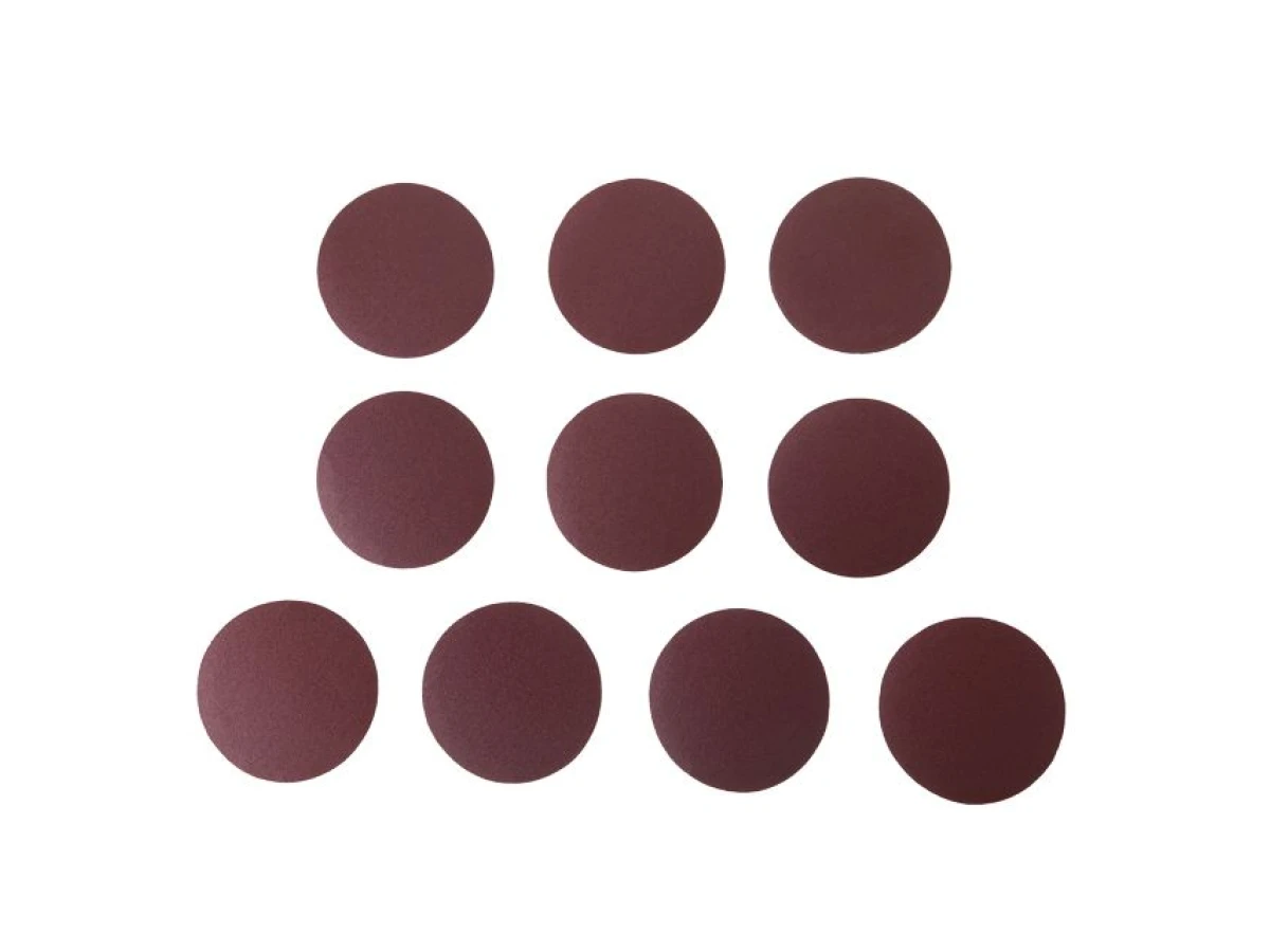 Круг наждачный самоклеющийся 125 мм, бумага класс E, плотность 220 г/м2, К100, уп. 10ед. INTERTOOL BT-0561 