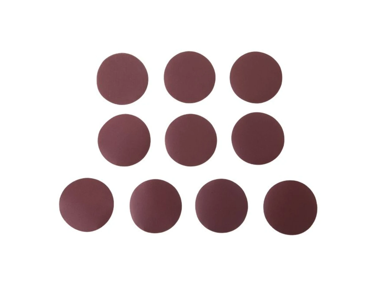 Круг наждачный самоклеющийся 125 мм, бумага класс E, плотность 220 г/м2, К180, уп. 10ед. INTERTOOL BT-0564 