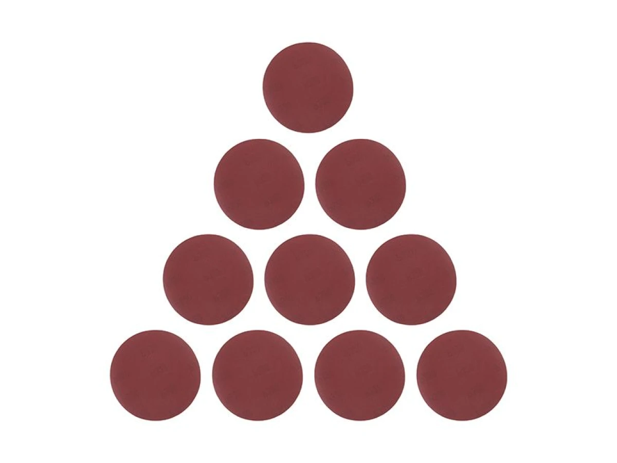 Круг наждачный самоклеющийся 125 мм, бумага класс E, плотность 220 г/м2, К320, уп. 10ед. INTERTOOL BT-0567 