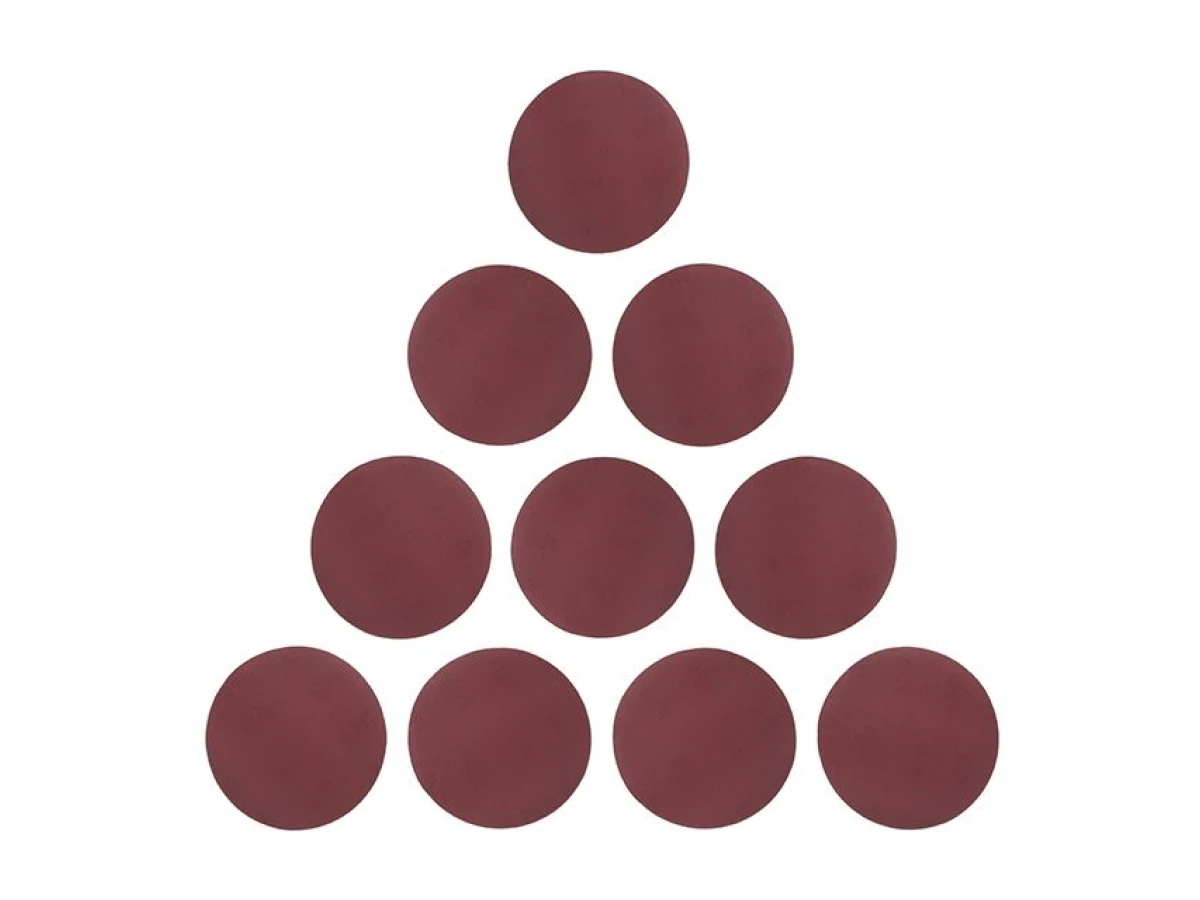 Круг наждачный самоклеющийся 125 мм, бумага класс E, плотность 220 г/м2, К240, уп. 10ед. INTERTOOL BT-0566 