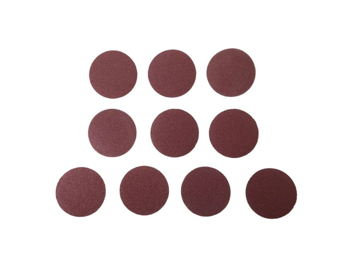 Круг наждачный самоклеющийся, бумага класс E, плотность 220 г/м2, 125 мм, К40, уп. 10ед. INTERTOOL BT-0554 