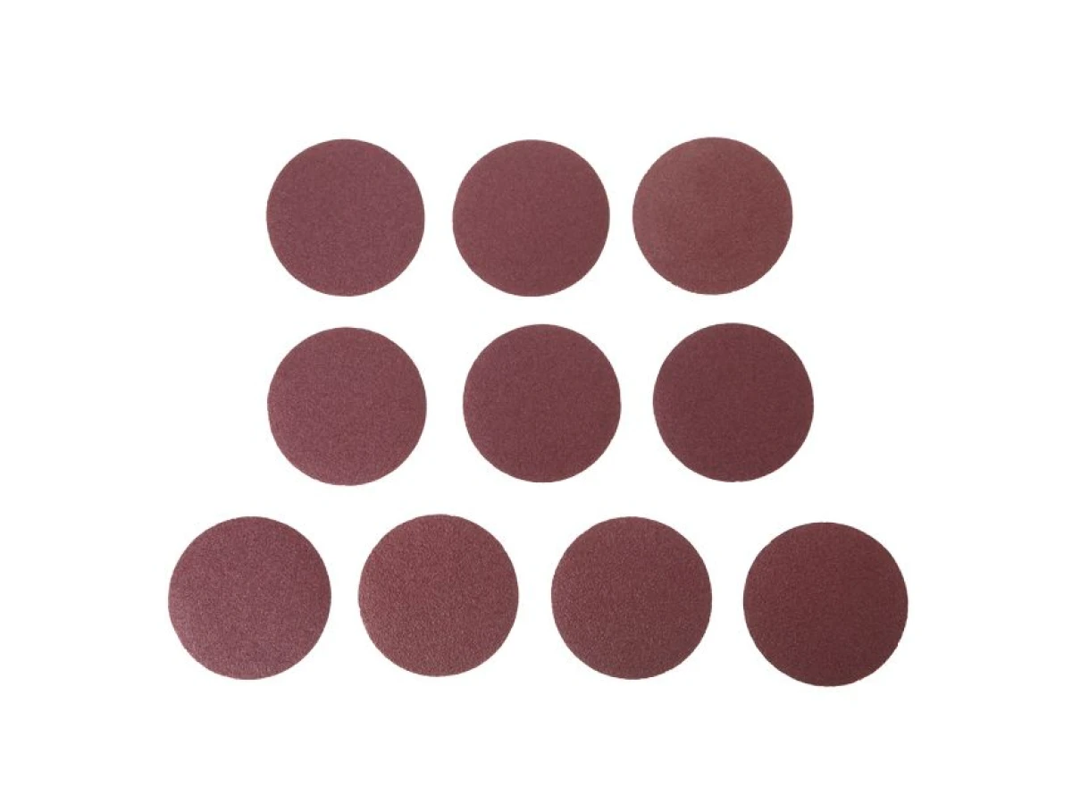 Круг наждачний самоклеючий 125 мм, папір клас С, щільність 120 г/м2, К40, уп. 10 од. INTERTOOL BT-0504 