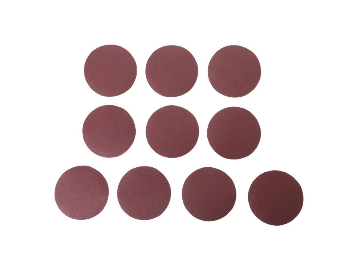 Круг наждачний самоклеючий 125 мм, папір клас С, щільність 120 г/м2, К80, уп. 10 од. INTERTOOL BT-0508 