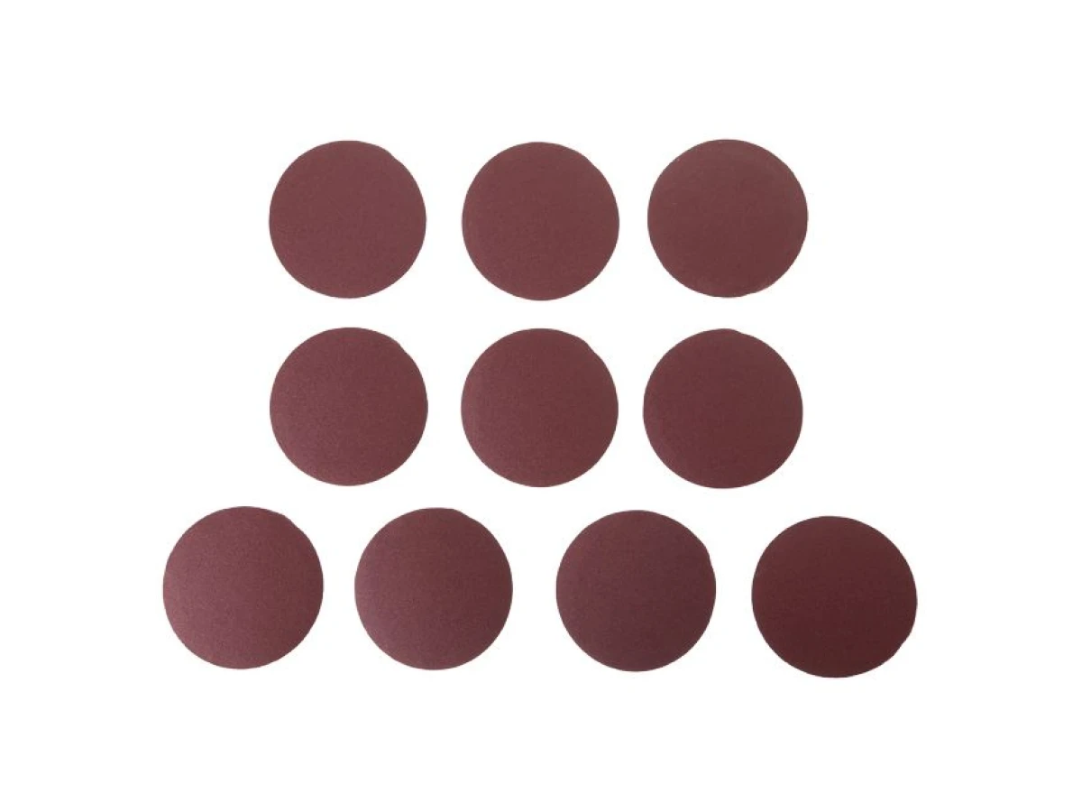 Круг наждачний самоклеючий 125 мм, папір клас С, щільність 120 г/м2, К100, уп. 10од. INTERTOOL BT-0510 