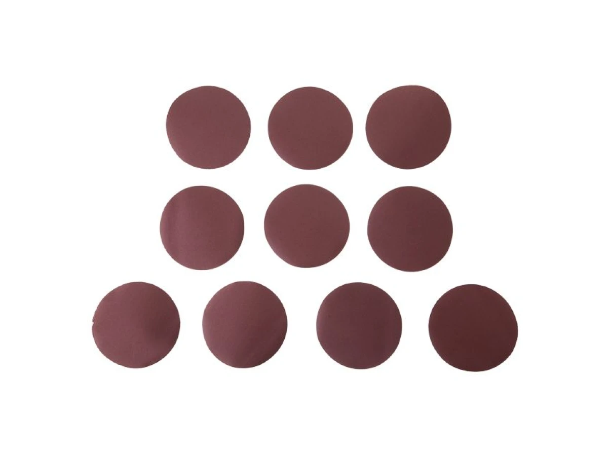 Круг наждачний самоклеючий 125 мм, папір клас С, щільність 120 г/м2, К180, уп. 10 од. INTERTOOL BT-0518 