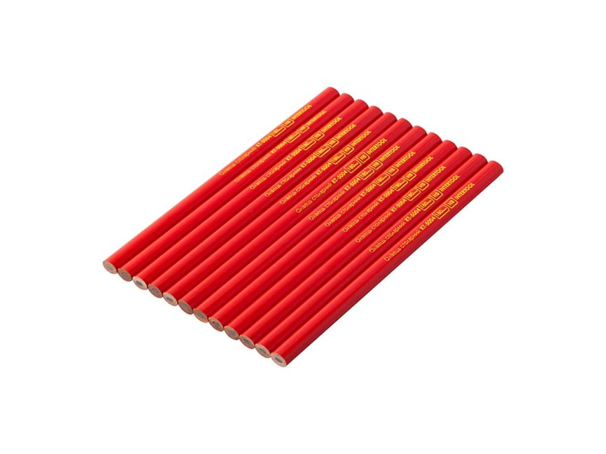 Олівець столярний 7", 12 шт/уп. INTERTOOL KT-5004 