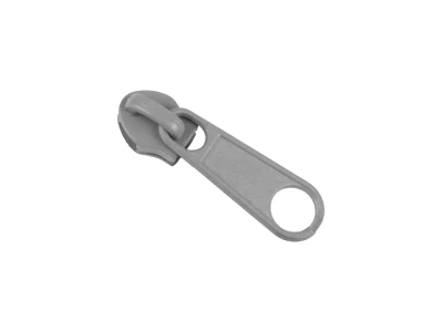 Бігунок для блискавки №3 сірий