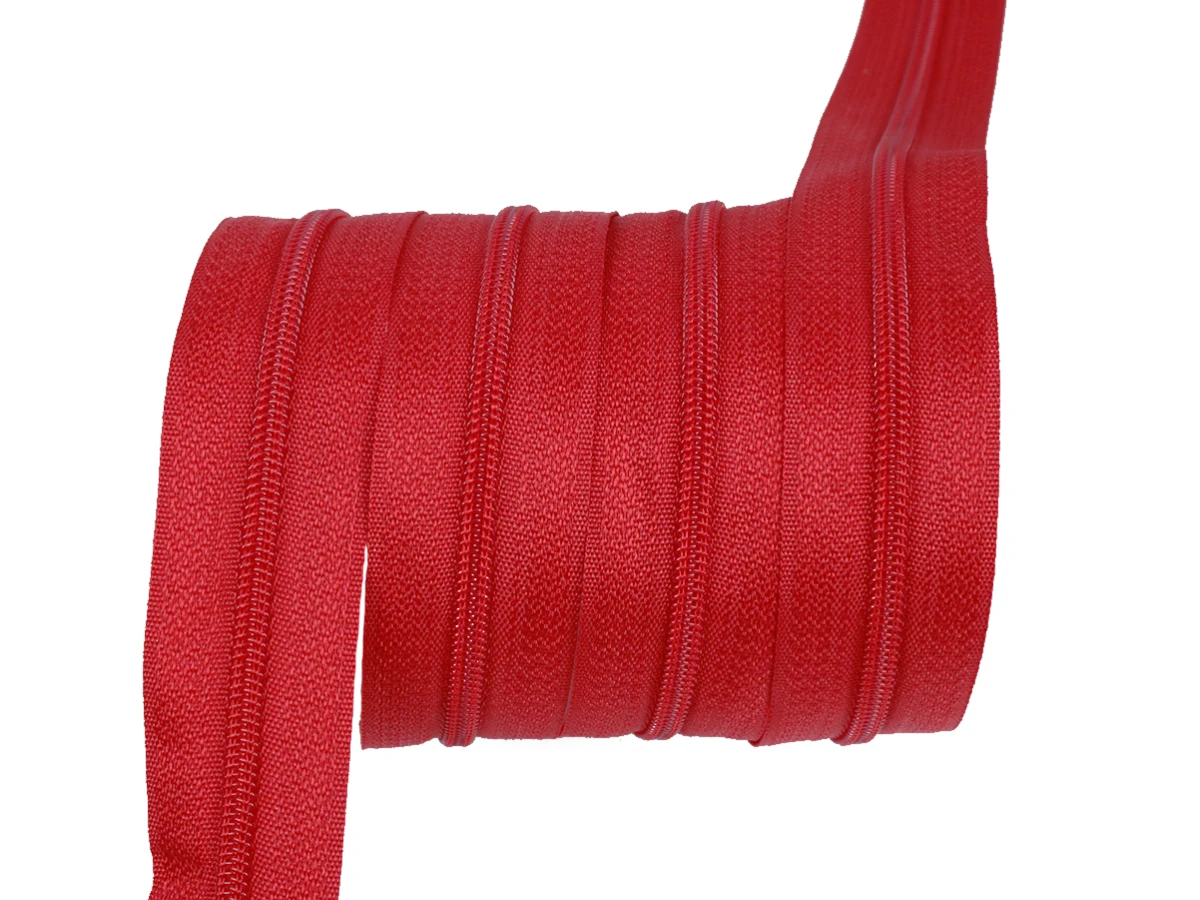 Блискавка рулонна №3 червоний 