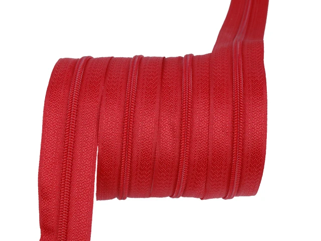 Блискавка рулонна №3 червоний 