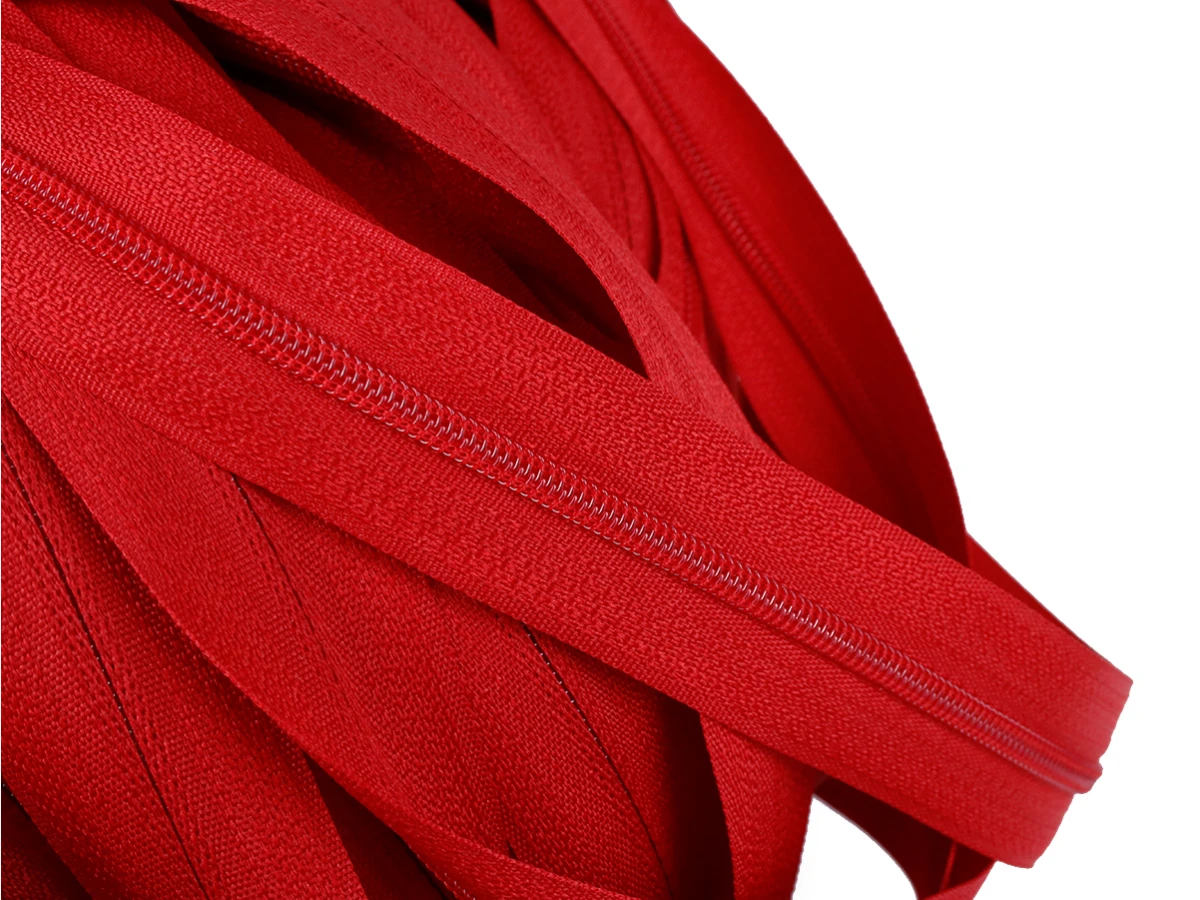 Блискавка рулонна №3 червоний 