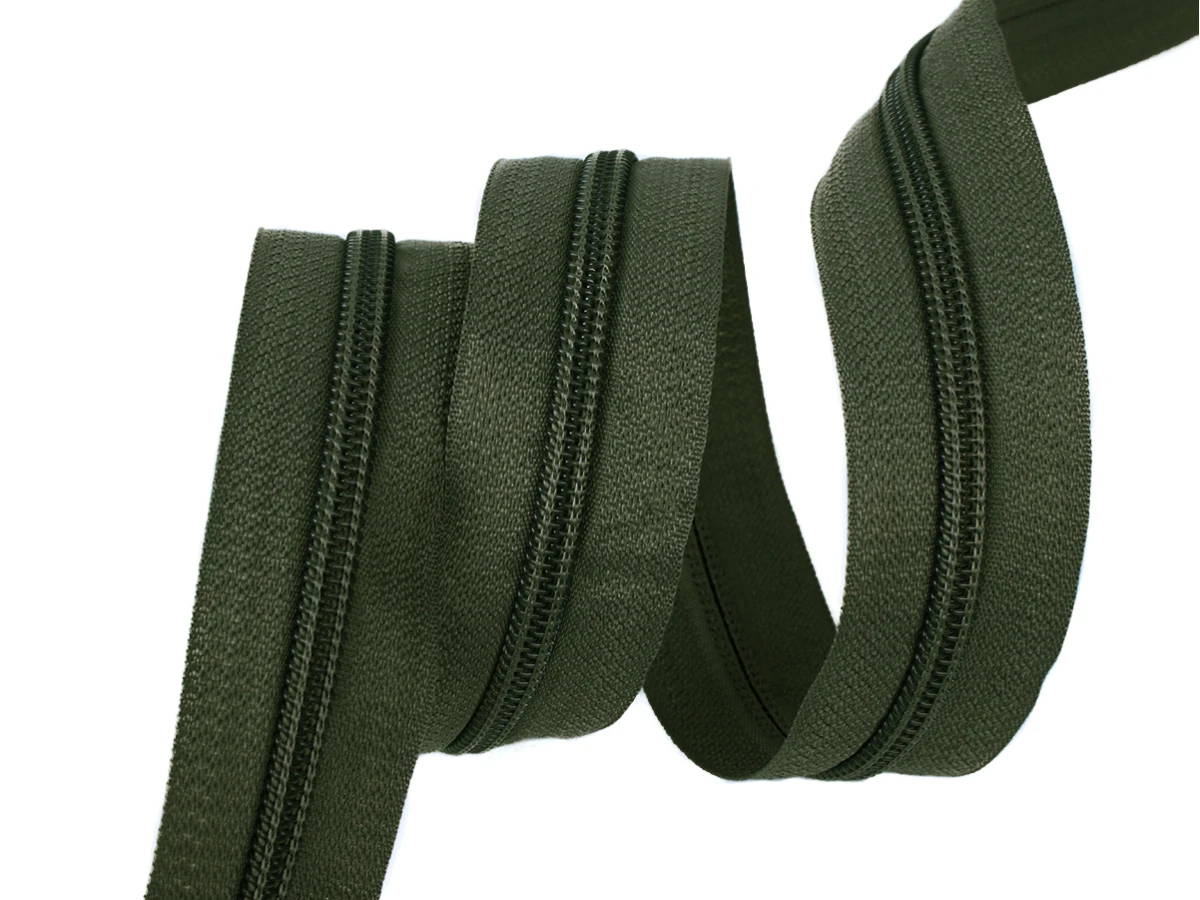 Блискавка рулонна №5 темно зелений 