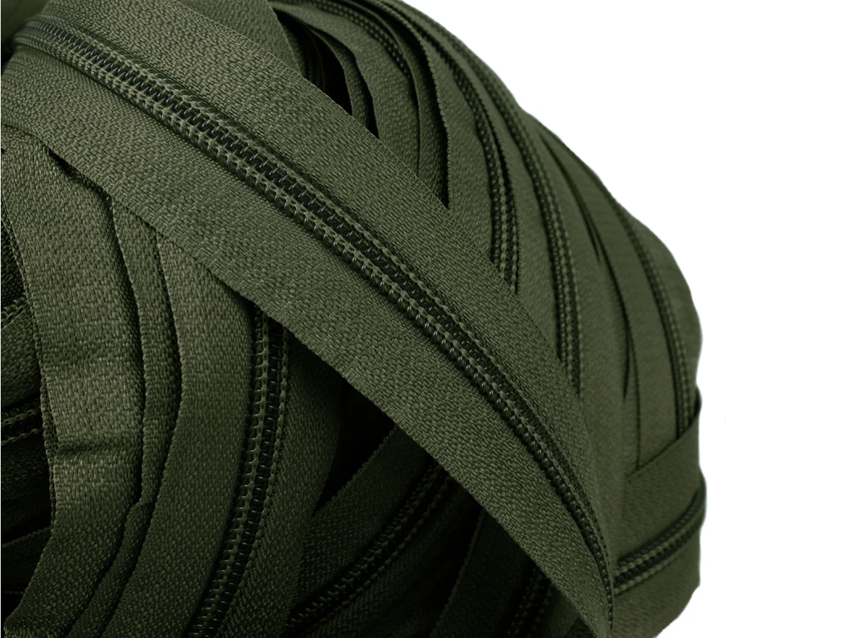 Блискавка рулонна №5 темно зелений 