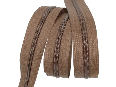 Блискавка рулонна №5 світло-коричневий