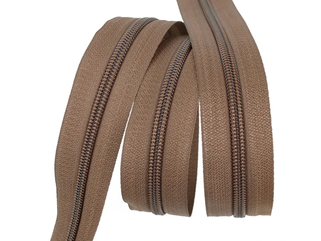 Блискавка рулонна №5 світло-коричневий 