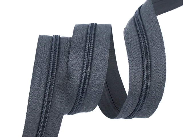 Блискавка рулонна №5 темно сірий 