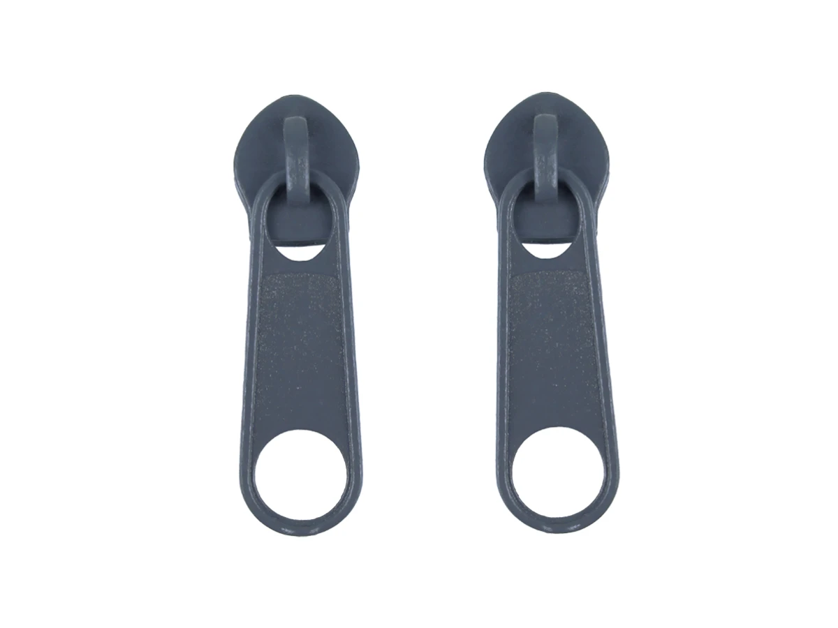 Бігунок для блискавки №5 темно-сiрий 