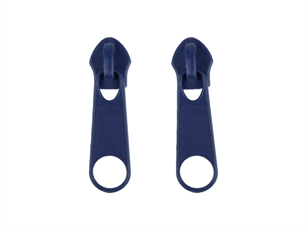 Бігунок для блискавки №5 темно-синій 