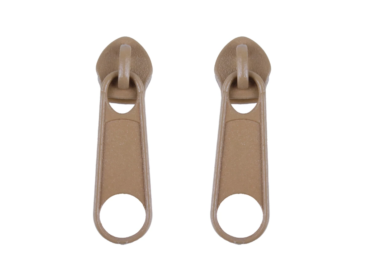 Бігунок для блискавки №5 бежевий 