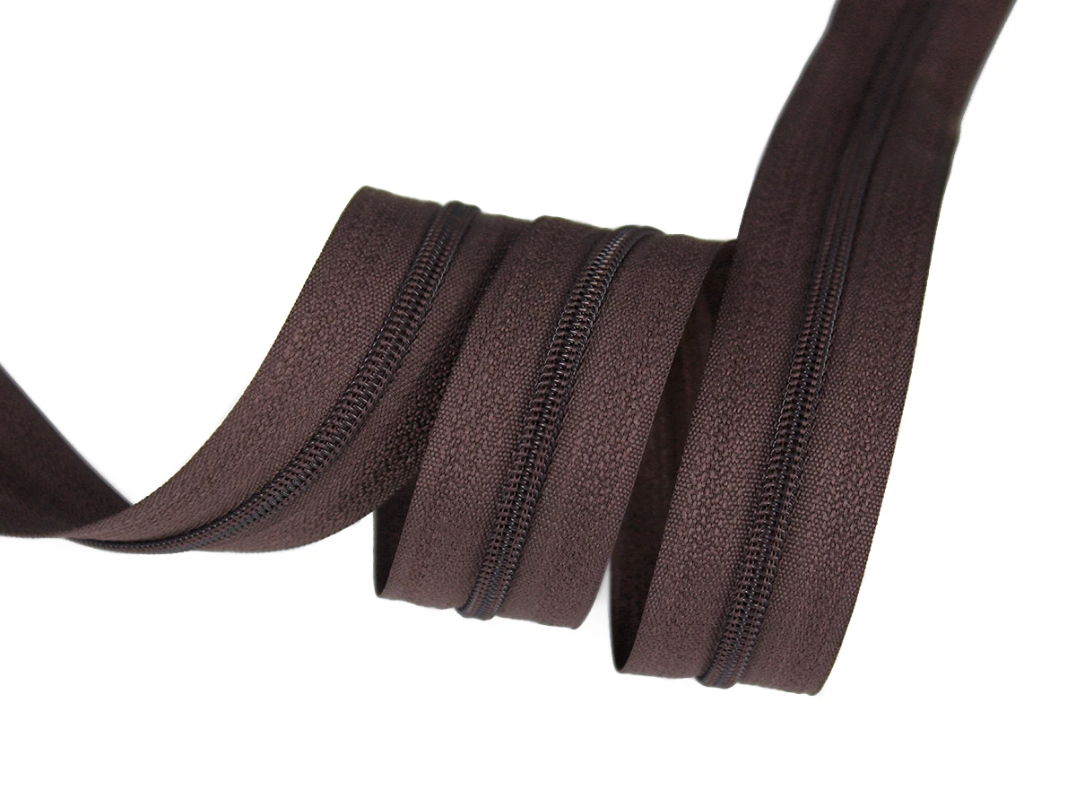 Блискавка рулонна №5 темно-коричневий 