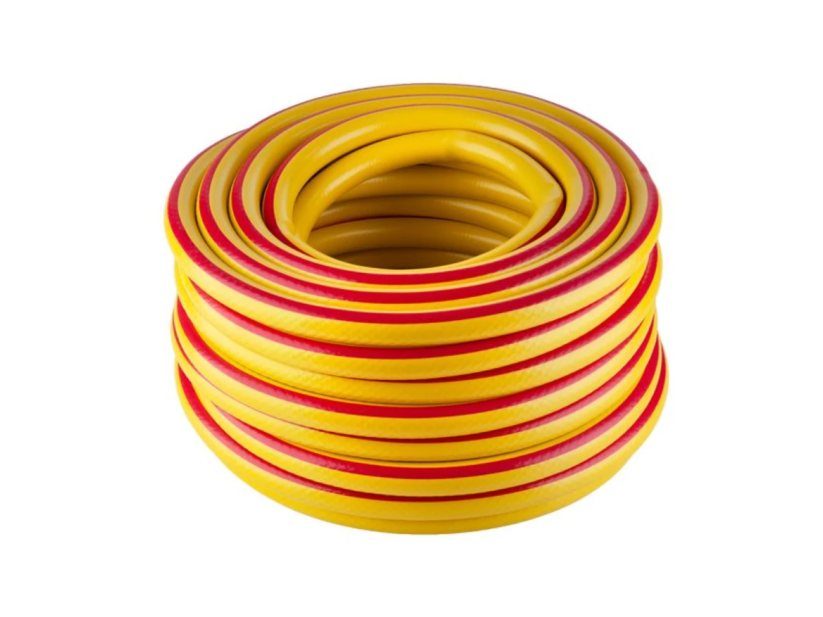 Шланг садовий, тришаровий, зелений, 3/4", 20 м, армований, PVC INTERTOOL GE-4043 