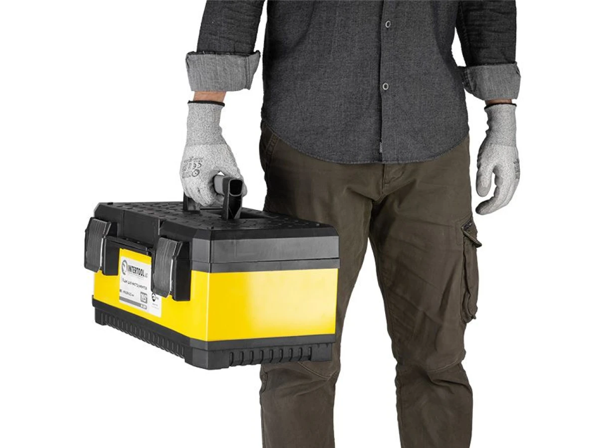 Ящик для інструментів з металевими замками 19.5" 498*289*222 мм INTERTOOL BX-2019 
