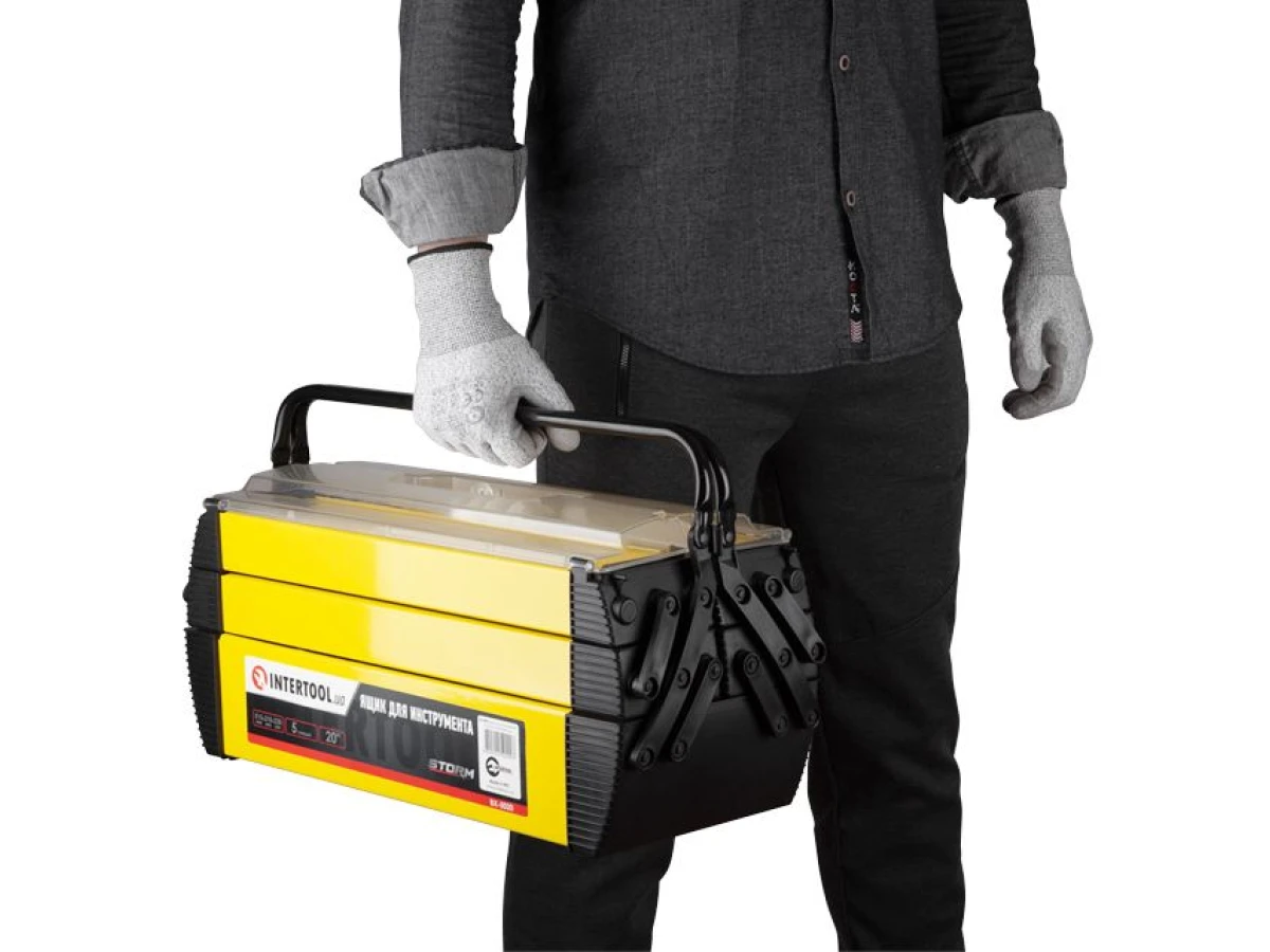 Ящик для инструмента 20", 5 секций, 515*210*230 мм INTERTOOL BX-5020 