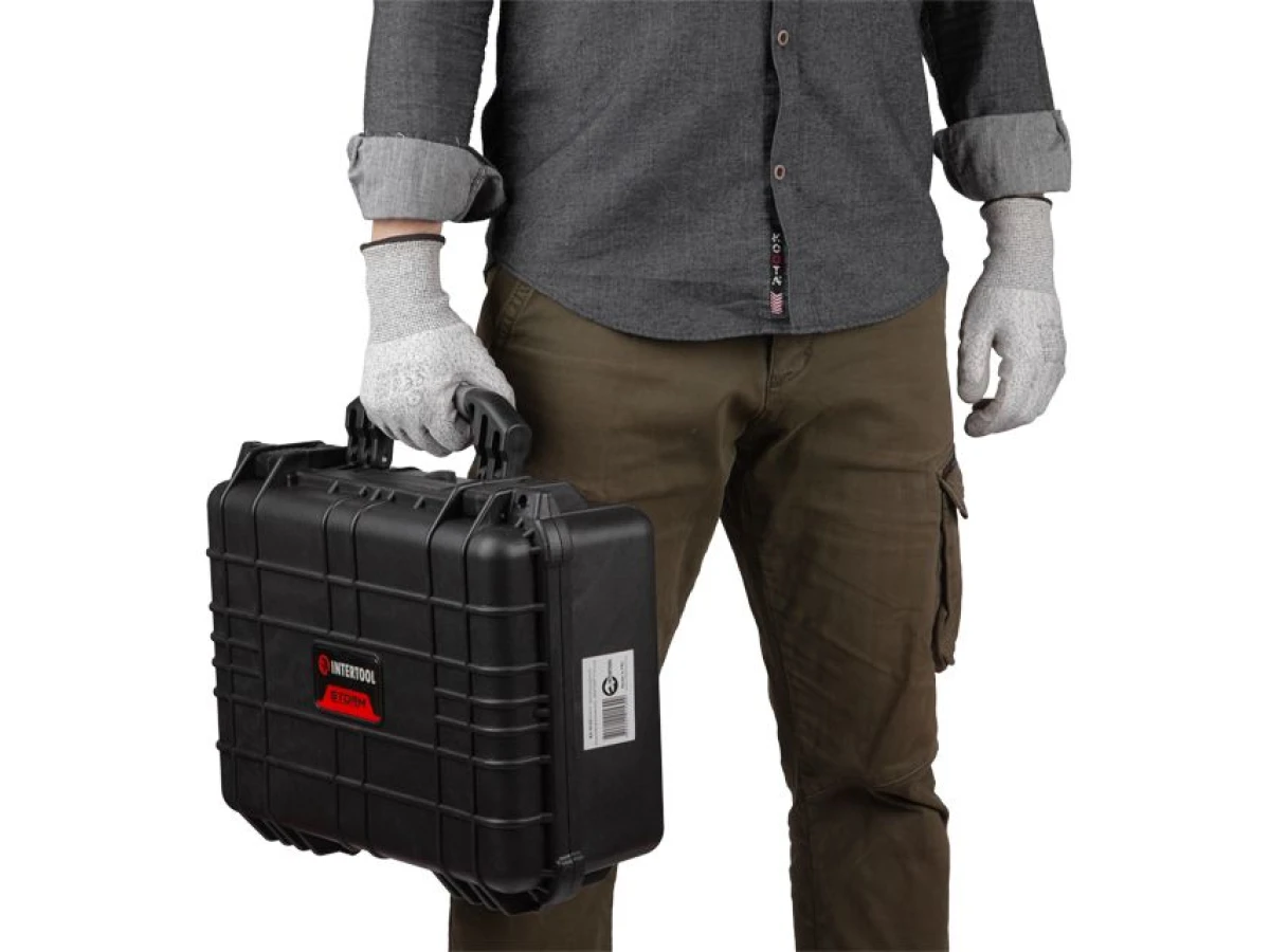 Кейс протиударний водонепроникний, 406*330*174 мм INTERTOOL BX-0153 