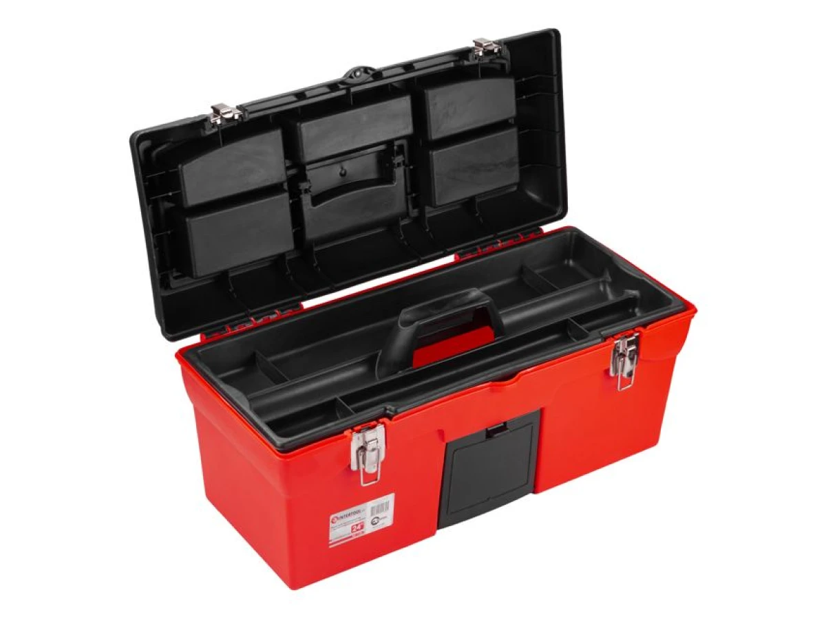 Ящик для інструментів, з металевими замками, 24", 610*255*251 мм INTERTOOL BX-1123 