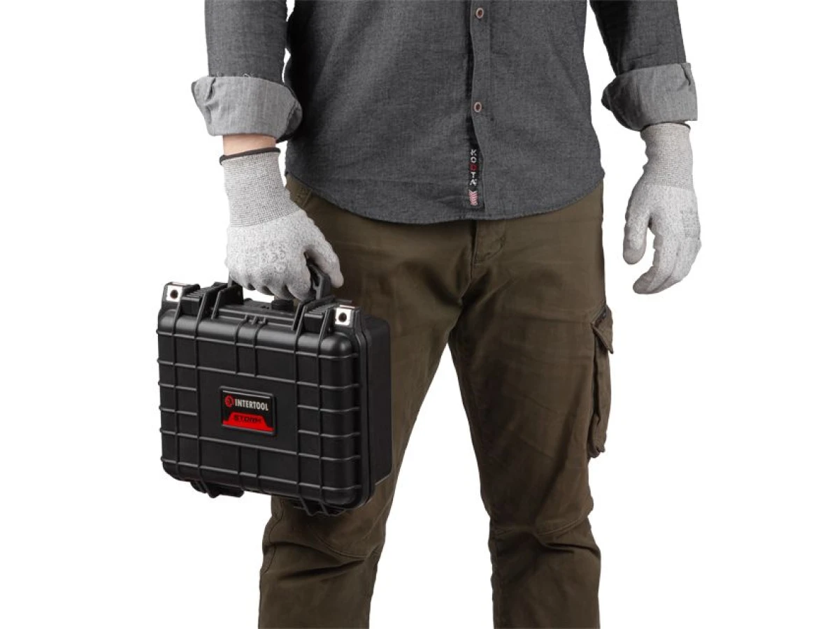 Кейс протиударний водонепроникний, 270*246*124 мм INTERTOOL BX-0150 