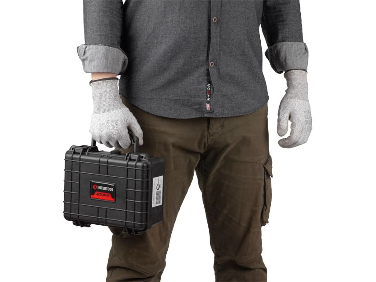 Кейс протиударний, водонепроникний, 232*192*111 мм INTERTOOL BX-0151 