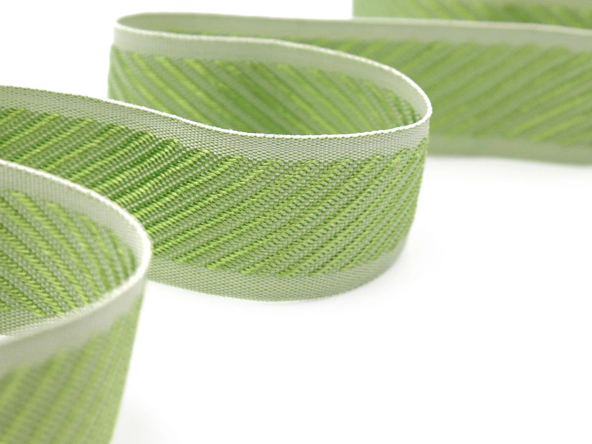 Тасьма 32 мм салатова 