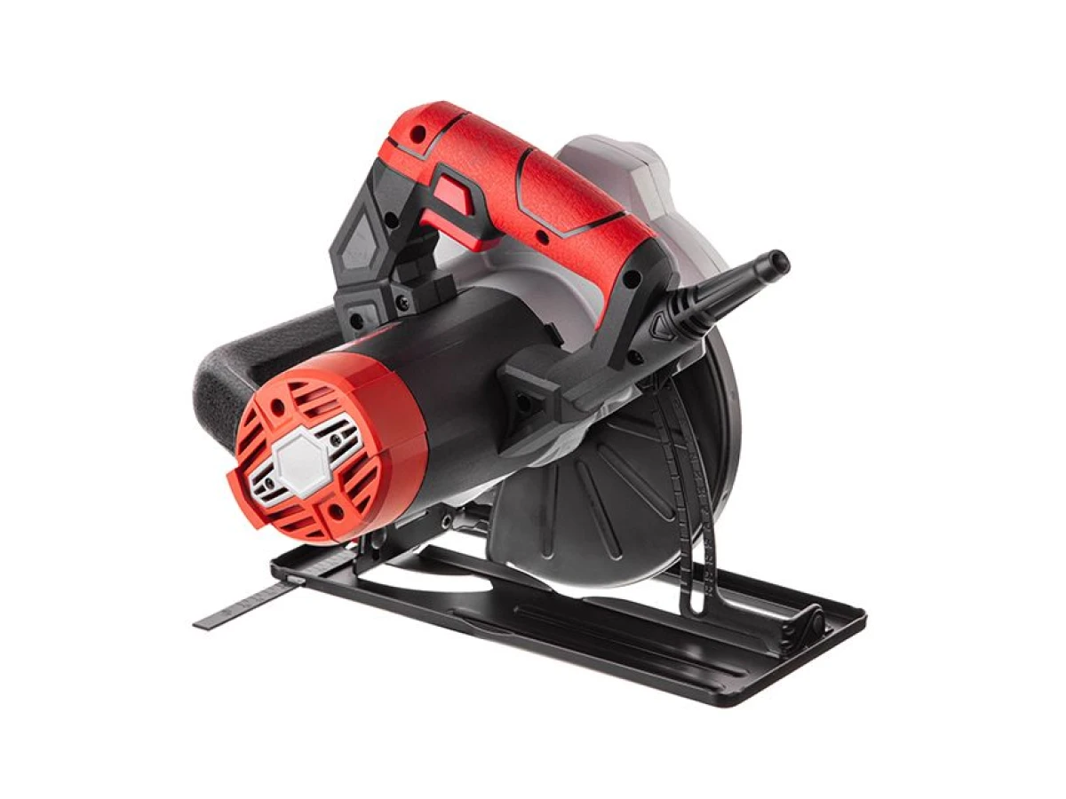 Пила дискова 1500 Вт, 5800 об/хв., кут 90-45°, глибина розпилу 65-43 мм, диск 190*20 мм, 24 зуба, лазер INTERTOOL WT-0618 