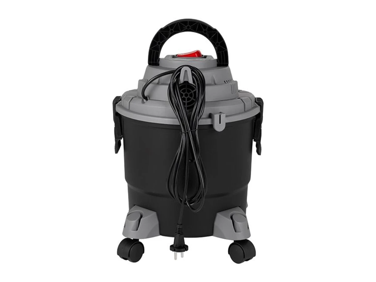 Пилосос будівельний 1.0 кВт, бак 15 л., пластик, >17кПа INTERTOOL DT-1015 