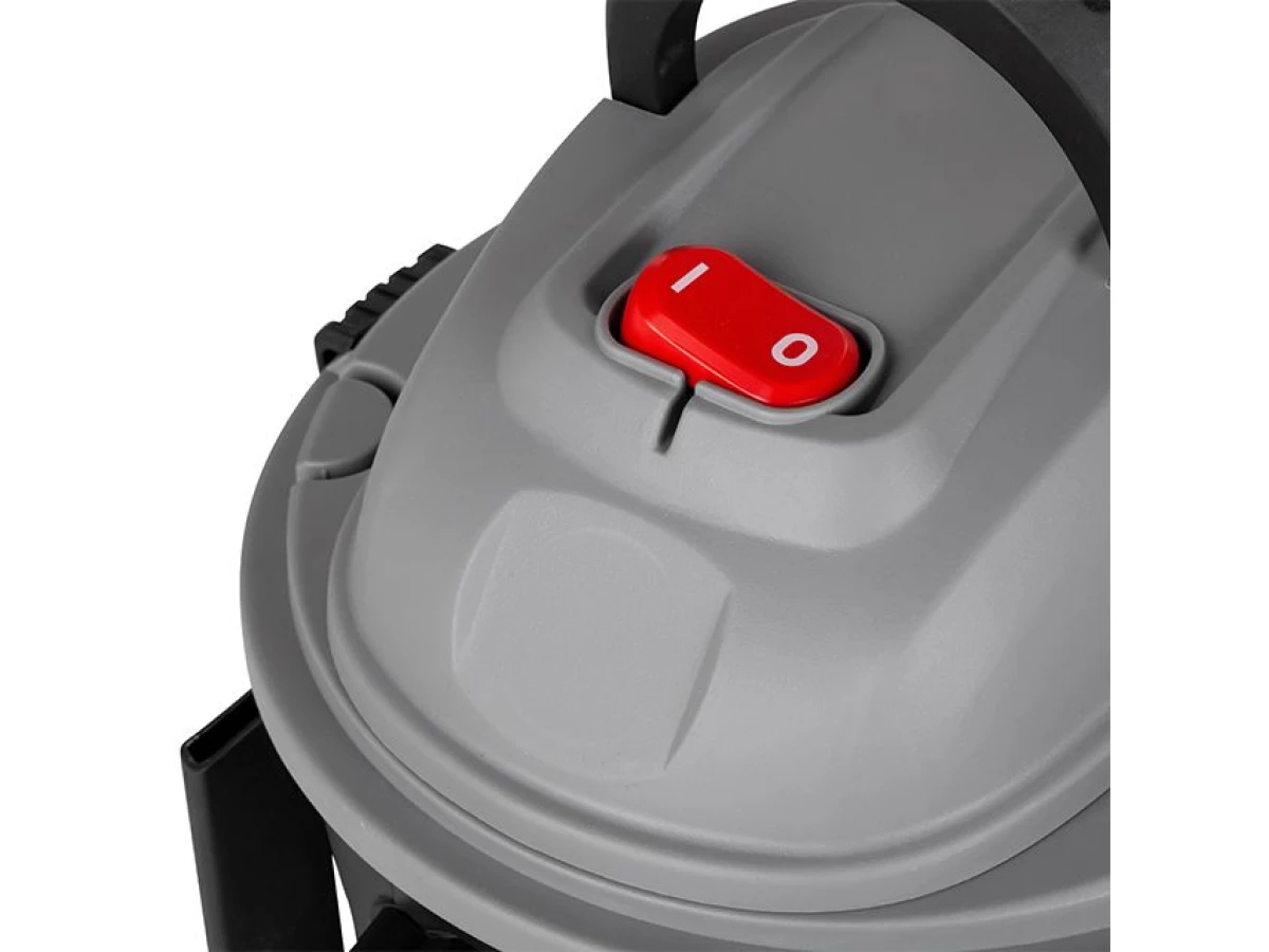 Пилосос будівельний 1.0 кВт, бак 15 л., пластик, >17кПа INTERTOOL DT-1015 