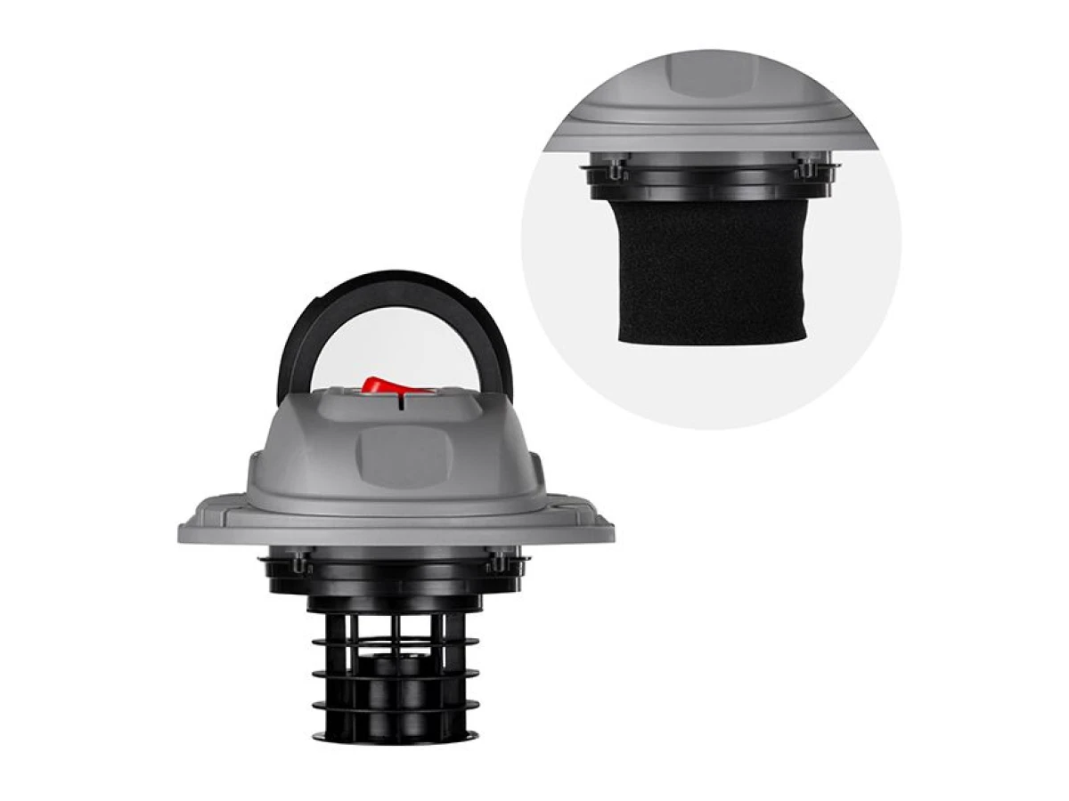 Пилосос будівельний 1.0 кВт, бак 15 л., пластик, >17кПа INTERTOOL DT-1015 