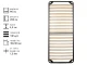 Каркас з ламелями металевий 900*2000 L19 T30*30 (4,5) посилений 