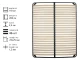 Каркас ламельний металевий 1100*2000 L46 T25*25 (2,5) 