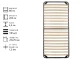 Каркас ламельний металевий 800*2000 L19 T25*25 (4,5) посилений 