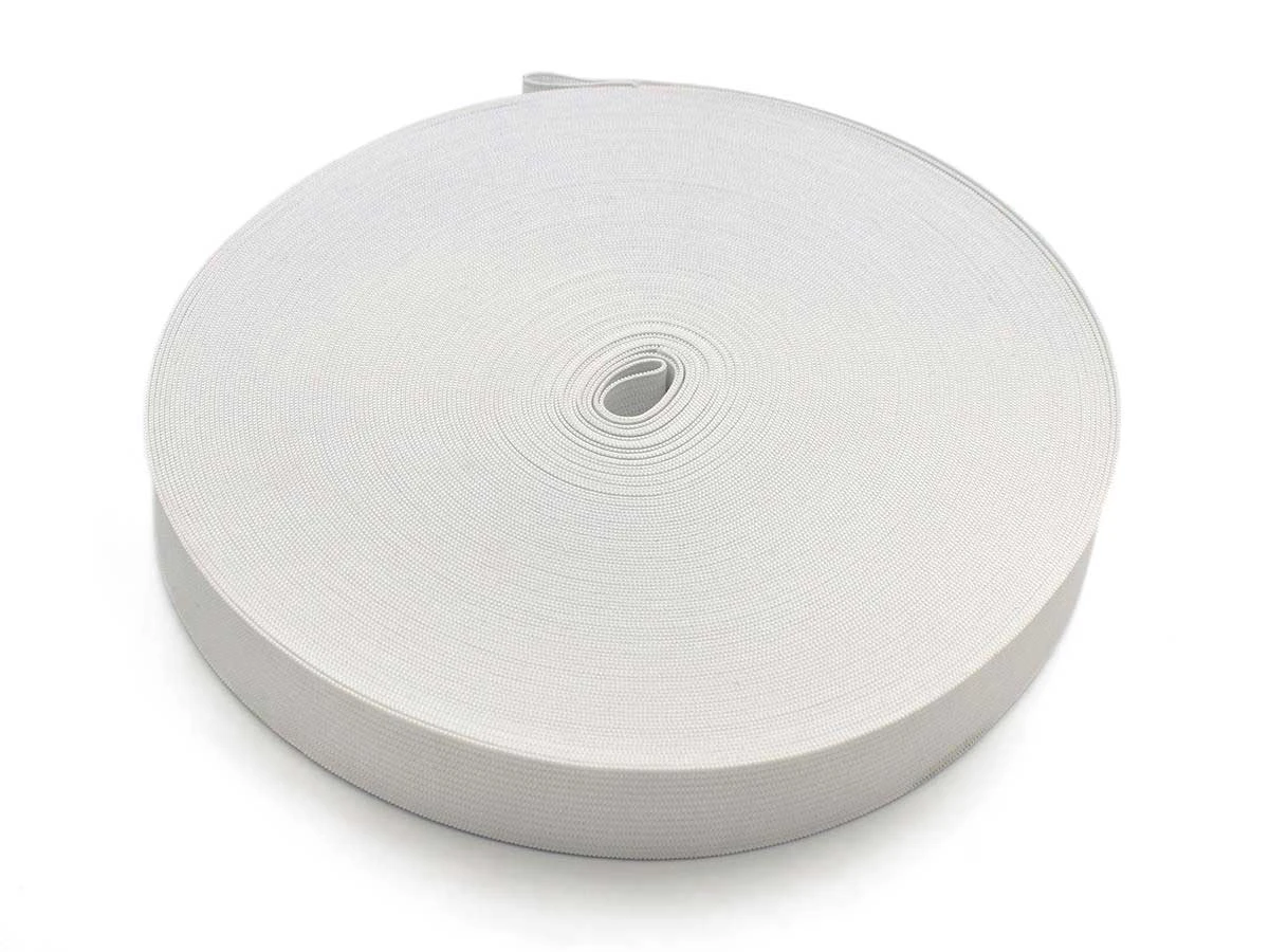 Резинка вязаная G-25 белая 25м 4,5 г/кв.см 